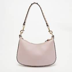 Valentino Pink Leather Rockstud Zip Crossbody Bag