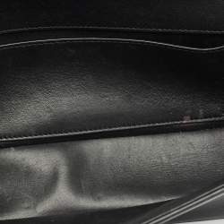 Valentino Black Leather Loco Flap Shoulder Bag