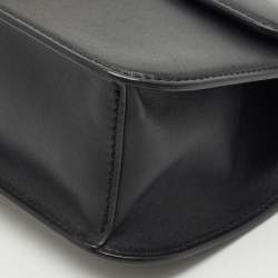 Valentino Black Leather Loco Flap Shoulder Bag