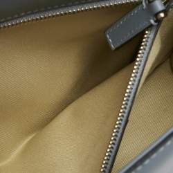 Pre Owned Valentino Light Blue Leather Medium Glam Lock Chain Shoulder Bag