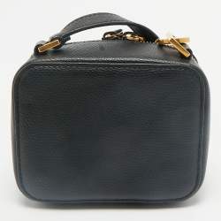 Valentino Black Leather Mini VSling Camera Crossbody Bag