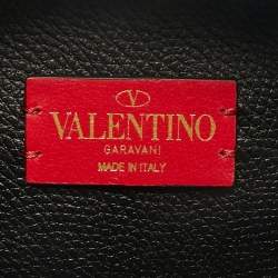 Valentino Black Leather Mini VSling Camera Crossbody Bag