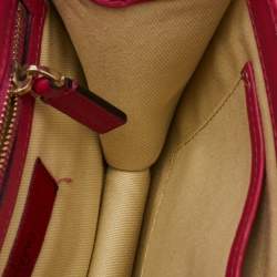 Pre Owned Valentino Pink Leather Small Glam Lock Chain Shoulder Bag