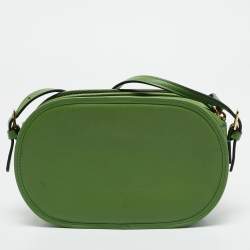 Valentino Green Leather Logo Go Crossbody Bag