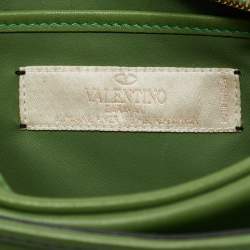 Valentino Green Leather Logo Go Crossbody Bag