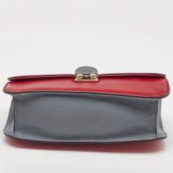 Pre Owned Valentino Multicolor Leather Medium Glam Lock Flap Chain Shoulder Bag