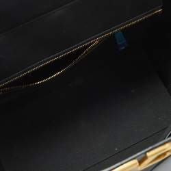 Pre Owned Valentino Black Leather VLogo Signature Tote