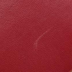 Pre Owned Valentino Burgundy Leather Rockstud Flap Wristlet Clutch