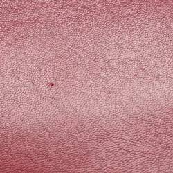 Pre Owned Valentino Burgundy Leather Rockstud Flap Wristlet Clutch