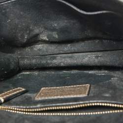 Pre Owned Valentino Gold Leather Small Rockstud Glam Lock Flap Bag