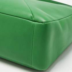 Pre Owned Valentino Green Leather Maxi One Stud Hobo