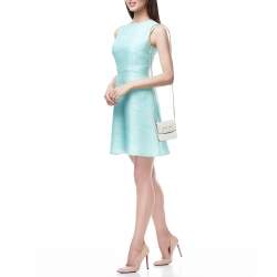 Pre Owned Valentino White Leather VLogo Compact Wallet On Chain