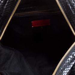 Pre Owned Valentino Black Python Satchel