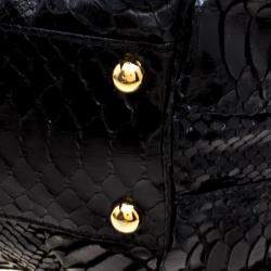 Pre Owned Valentino Black Python Satchel