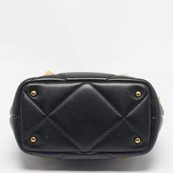 Pre Owned حقيبة فالنتينو رومان جلد أخضر مبطن صغيرة بيد علوية