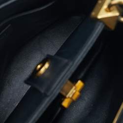 Pre Owned حقيبة فالنتينو رومان جلد أخضر مبطن صغيرة بيد علوية