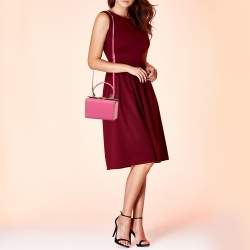 Pre Owned Valentino x Alcove Pink Leather Rockstud Box Top Handle Bag