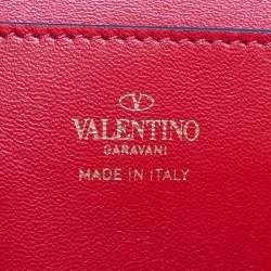 Pre Owned Valentino x Alcove Pink Leather Rockstud Box Top Handle Bag