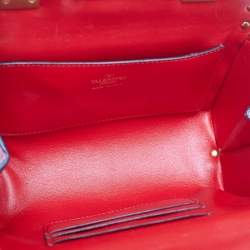 Pre Owned Valentino x Alcove Pink Leather Rockstud Box Top Handle Bag