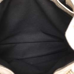 Pre Owned Valentino Gold Leather Crystal Catch Tote