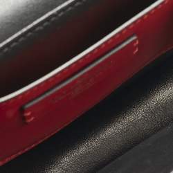 Pre Owned Valentino Black Leather Small Supervee Crossbody Bag