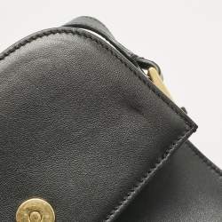 Pre Owned Valentino Black Leather Small Supervee Crossbody Bag