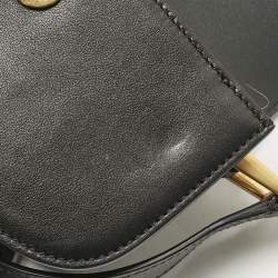 Pre Owned Valentino Black Leather Small Supervee Crossbody Bag