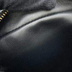 Pre Owned Valentino Garavani Quilty 67 Medium Black Leather Zip-Up Shoulder Bag