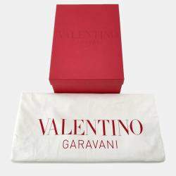 Pre Owned Valentino Garavani Quilty 67 Medium Black Leather Zip-Up Shoulder Bag