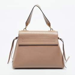 مملوكة مسبقًا Valentino Beige Leather Vring Top Handle Bag