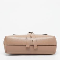 مملوكة مسبقًا Valentino Beige Leather Vring Top Handle Bag