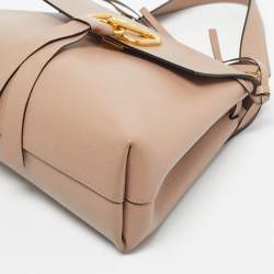 مملوكة مسبقًا Valentino Beige Leather Vring Top Handle Bag
