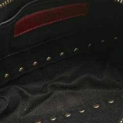 مملوكة مسبقًا Valentino Black Leather Rockstud Camera Crossbody Bag