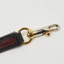 Pre Owned Valentino Black Leather Small VSling Top Handle Bag