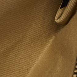 Pre Owned Valentino Dark Green Leather Rockstud Small Glam Lock Shoulder Bag