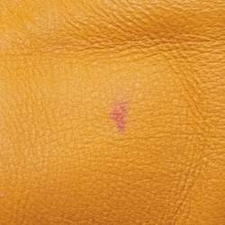 Pre Owned Valentino Mustard Yellow Leather My Rockstud Flap Top Handle Bag