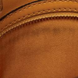 Pre Owned Valentino Mustard Yellow Leather My Rockstud Flap Top Handle Bag