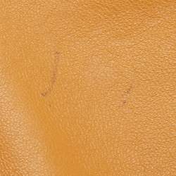 Pre Owned Valentino Mustard Yellow Leather My Rockstud Flap Top Handle Bag