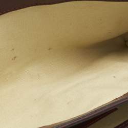 Pre Owned Valentino Burgundy Leather Va Va Voom Chain Clutch