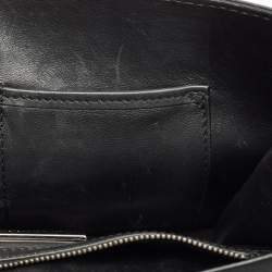 Pre Owned Valentino Black Leather Large Noir Edition Glam Lock Flap Bag