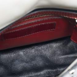 Pre Owned Valentino White Quilted Leather Medium VLTN Rockstud Spike Top Handle Bag