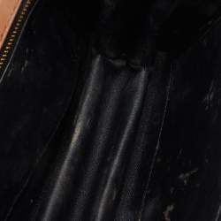 Pre Owned Valentino Tan Leather Stud Sign Flap Shoulder Bag