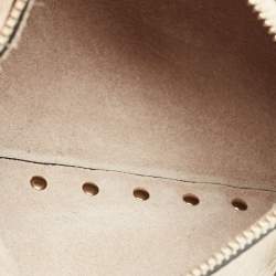 Pre Owned Valentino Beige Leather Small Rockstud Crossbody Bag
