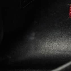 Pre Owned Valentino Black Calf Hair Rockstud Lock Flap Shoulder Bag