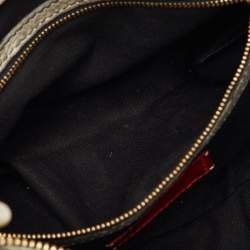 Pre Owned Valentino Garavani Metallic Gold Leather Pleated Shoulder Bag