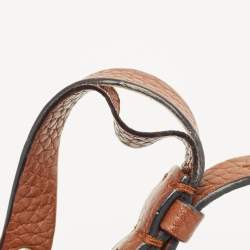 Pre Owned Valentino Brown Leather Rockstud Flap Crossbody Bag