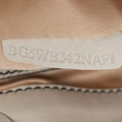 Pre Owned Valentino Cream Leather Pleated Bow Tote