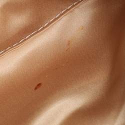 Pre Owned Valentino Cream Leather Pleated Bow Tote