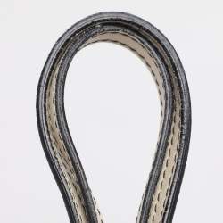 Pre Owned Valentino Cream Leather Pleated Bow Tote