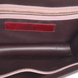 Pre Owned Valentino Multicolor Leather Rockstud Small Glam Lock Shoulder Bag